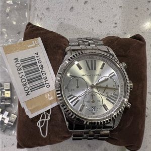 Michael Kors 38mm Women’s Lexington Silver Chronograph MK5555
